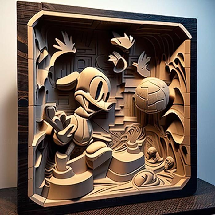 3D модель World of Illusion Starring Mickey Mouse and Donald Duck (STL)